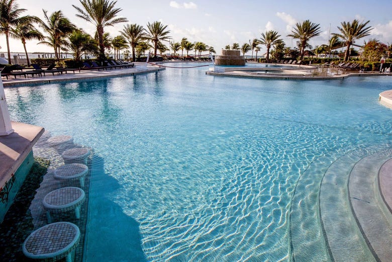 Pool at the Hilton at Resort World Bimini