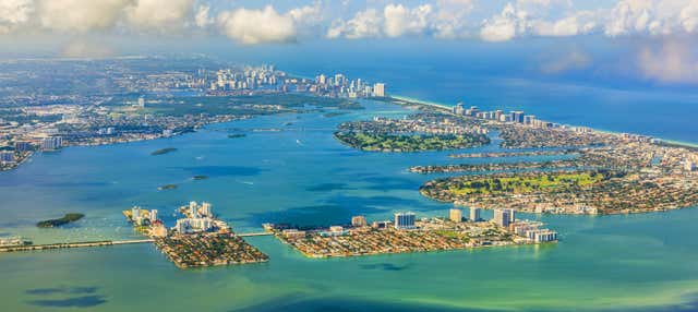 Vol en avion au-dessus de Miami