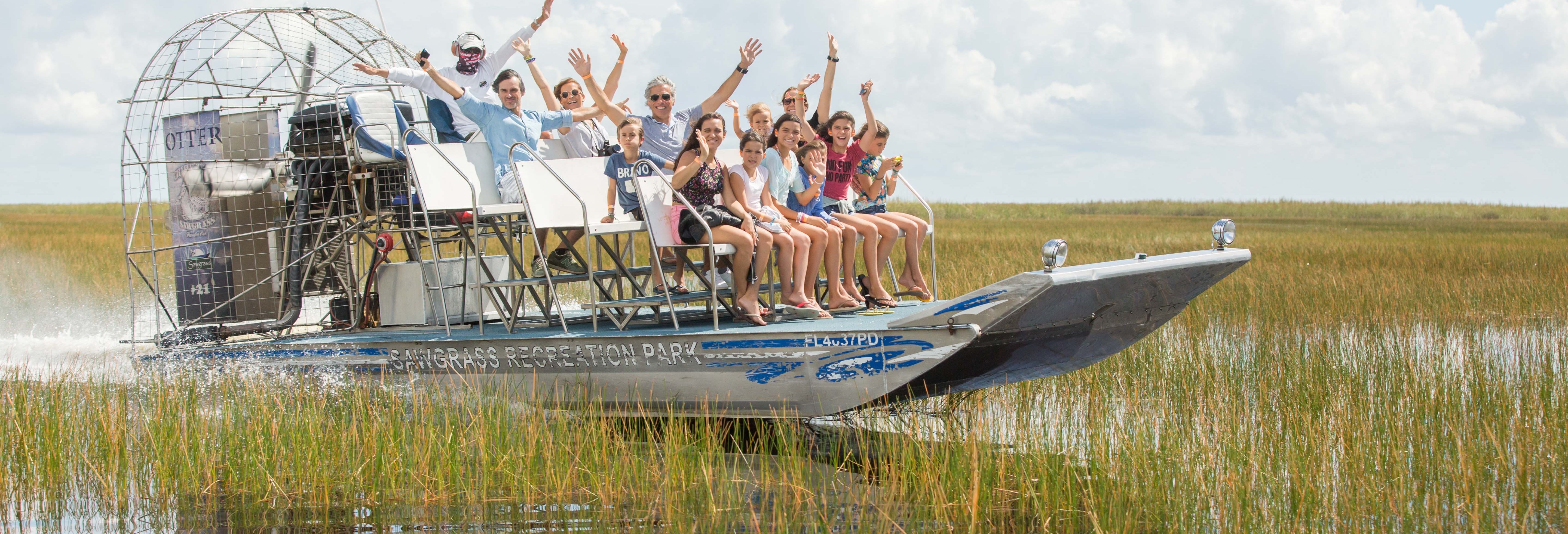 Paseo privado en aerodeslizador por los Everglades