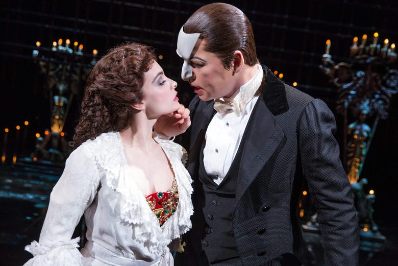 Actors from the Phantom of the Opera in New York