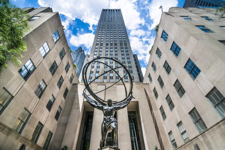 Estatua de Atlas en el Rockefeller Center