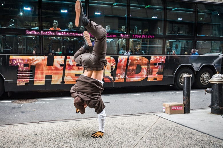 Street dancers in New York