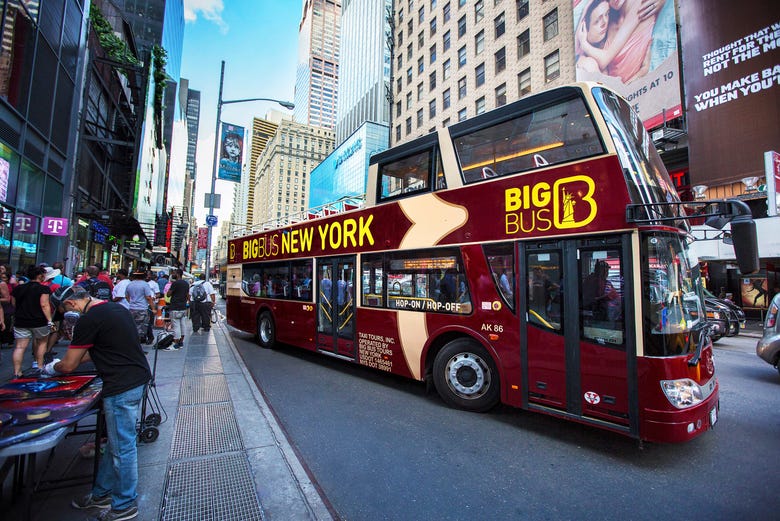 Sull'autobus turistico di New York