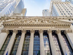 Gruñón Todopoderoso recibo Wall Street - El distrito financiero de Nueva York