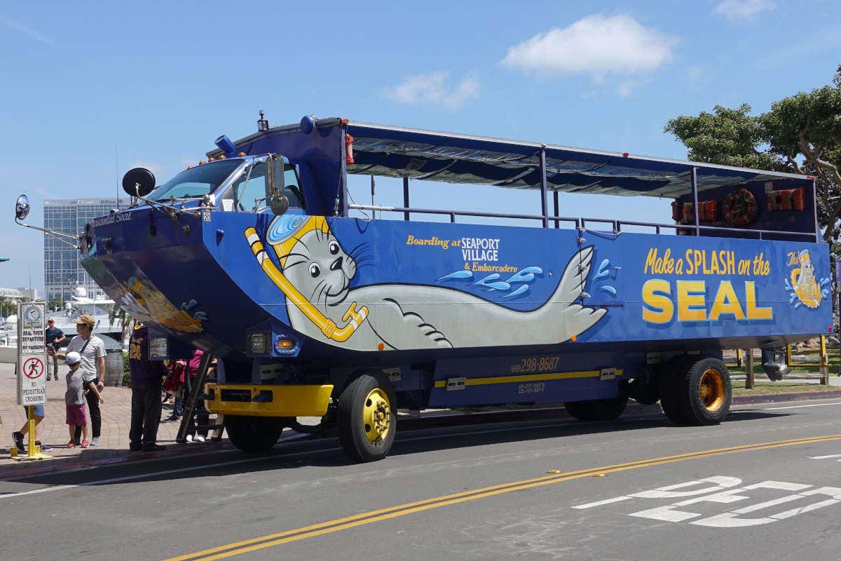 Tour en autobús anfibio por San Diego