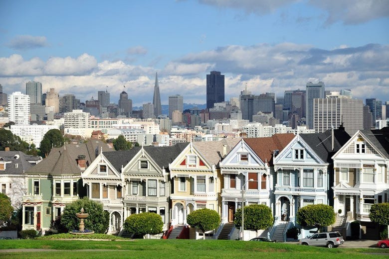 Las famosas casas victorianas de San Francisco