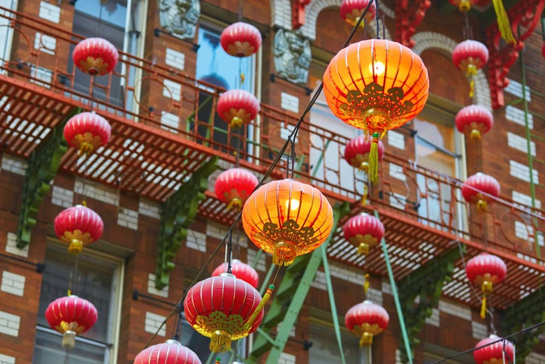 Lanternes à Chinatown à San Francisco
