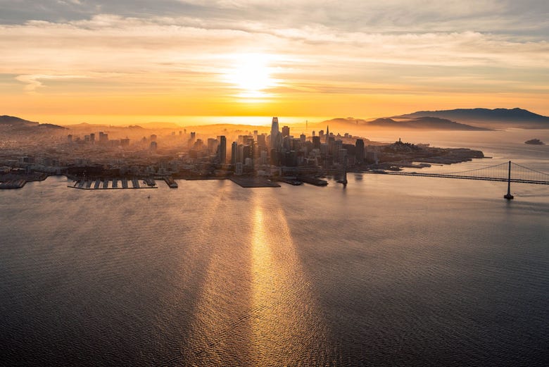 Coucher de soleil à San Francisco