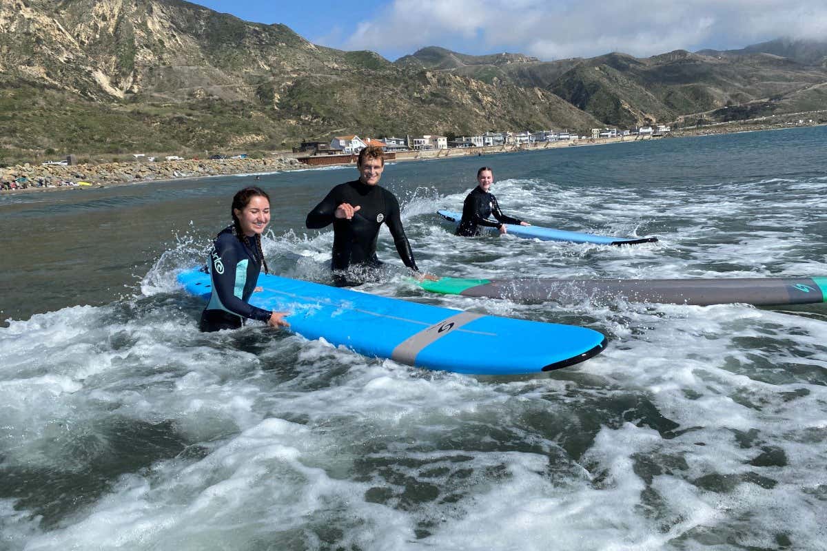 Curso privado de surf en Santa Bárbara