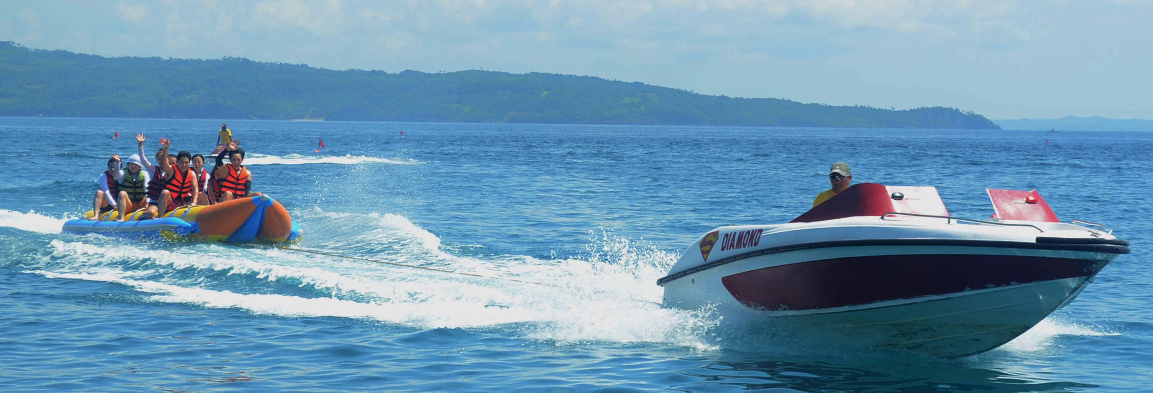 Paseo en banana boat por Bohol