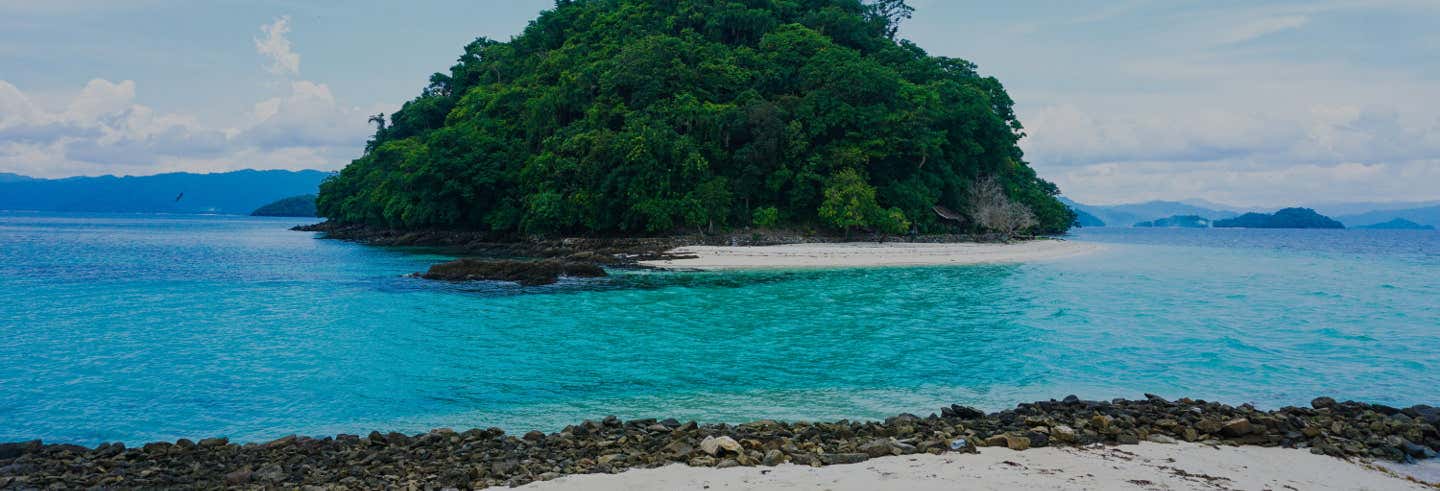 Crucero privado por la bahía de Port Barton con guía en español