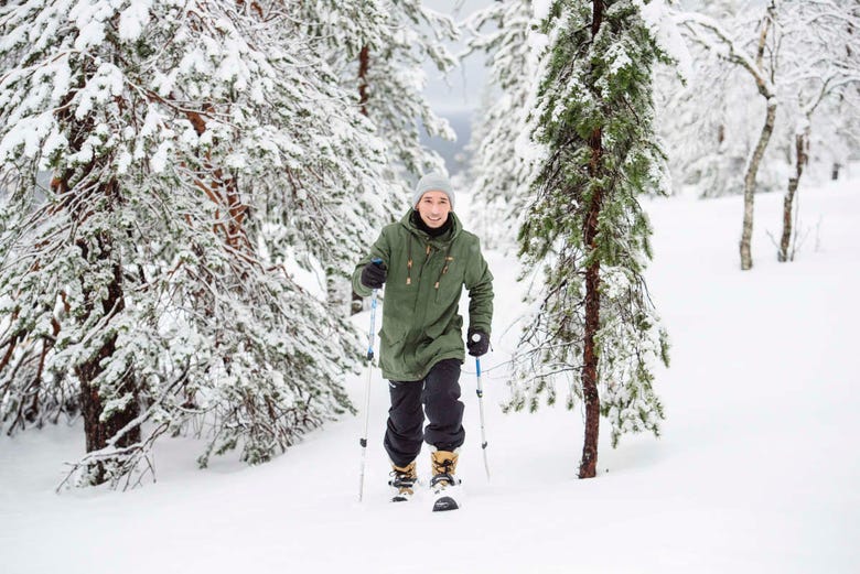 Cross country skiing in Pyha-Luosto National Park