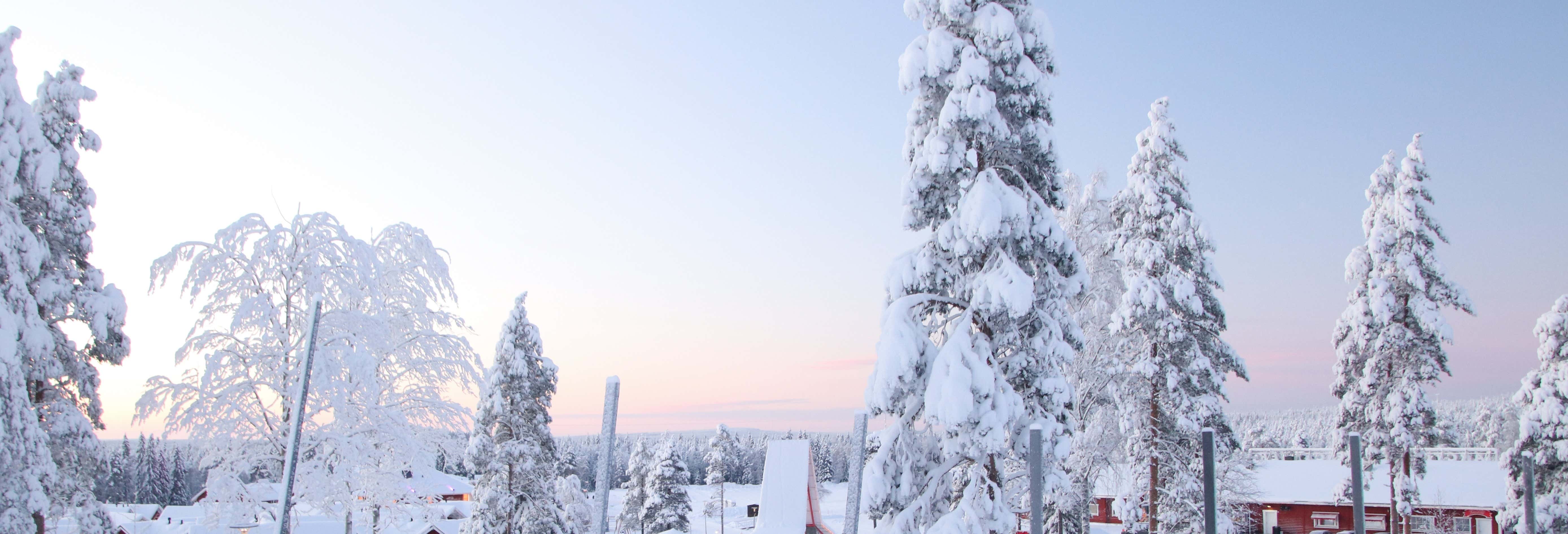 Esquí de travesía por los bosques de Rovaniemi