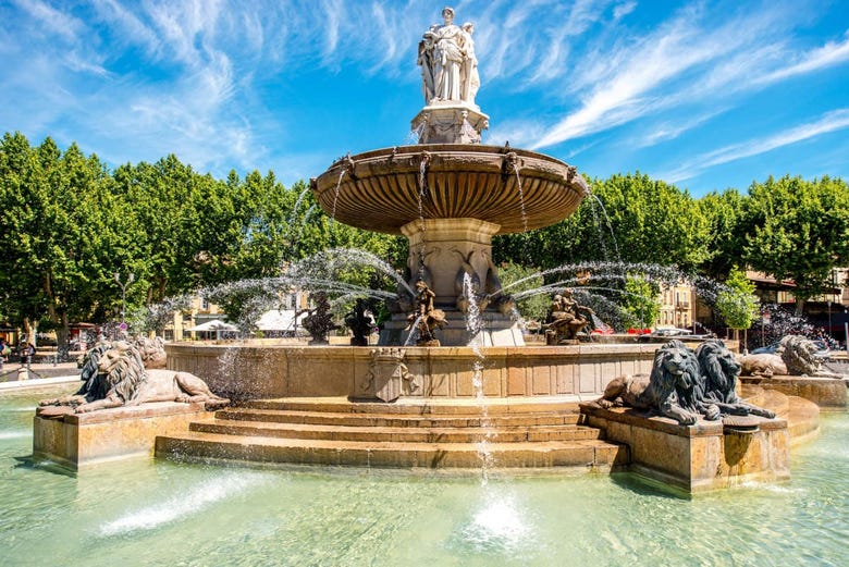 La fontaine du Cours Mirabeau à Aix-en-Provence
