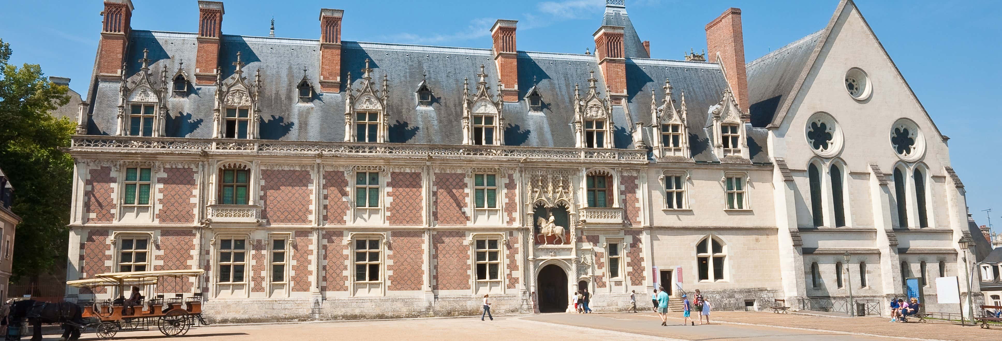 Entrada al castillo de Blois sin colas