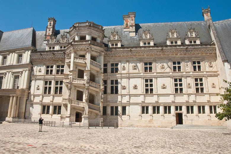 Escalera del castillo de Blois