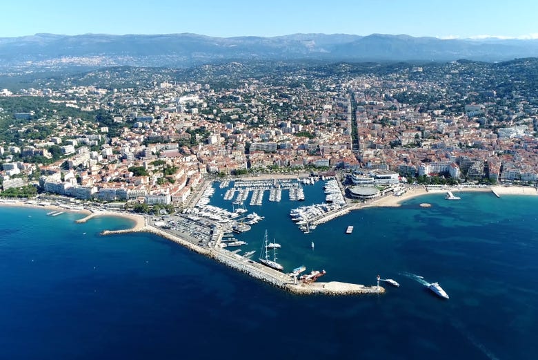 Vista aérea de Cannes