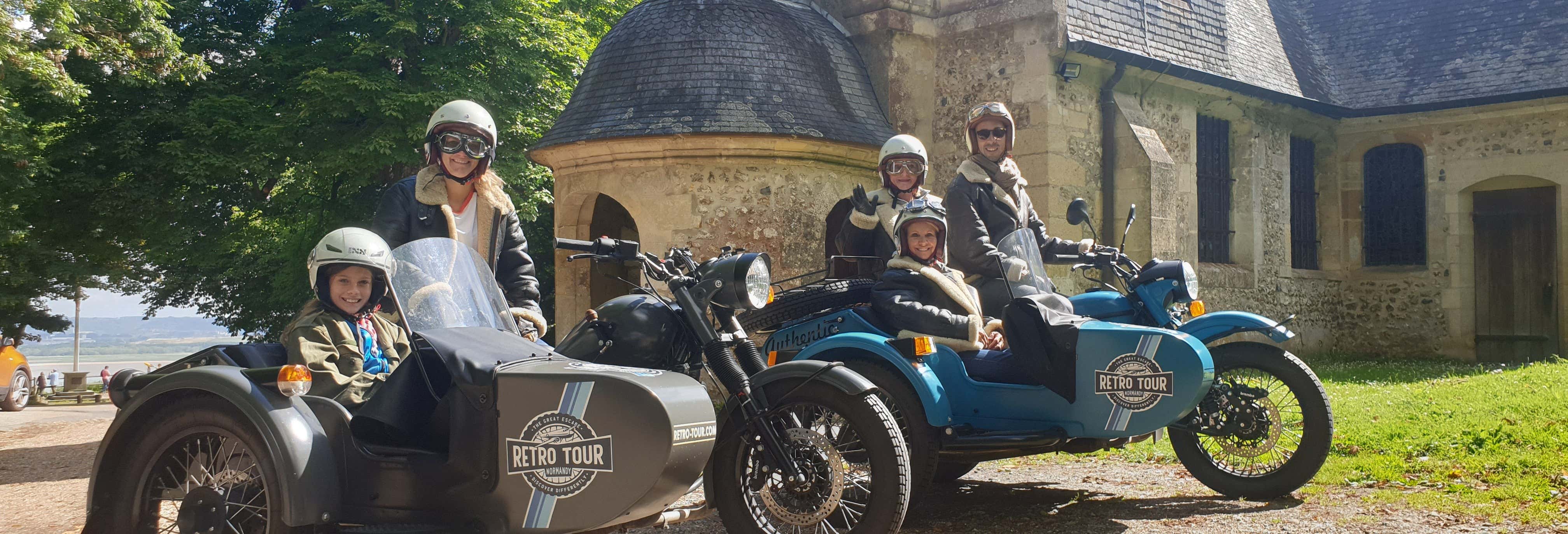 Balade en side-car depuis Honfleur