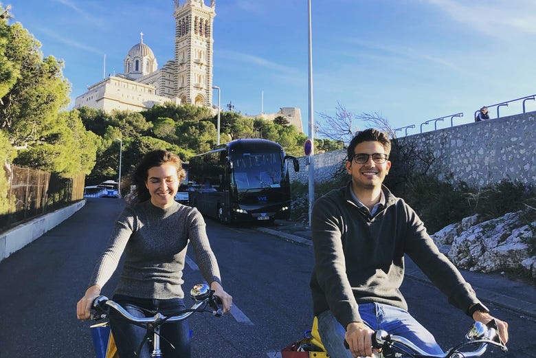 Rota de bicicleta por Marselha