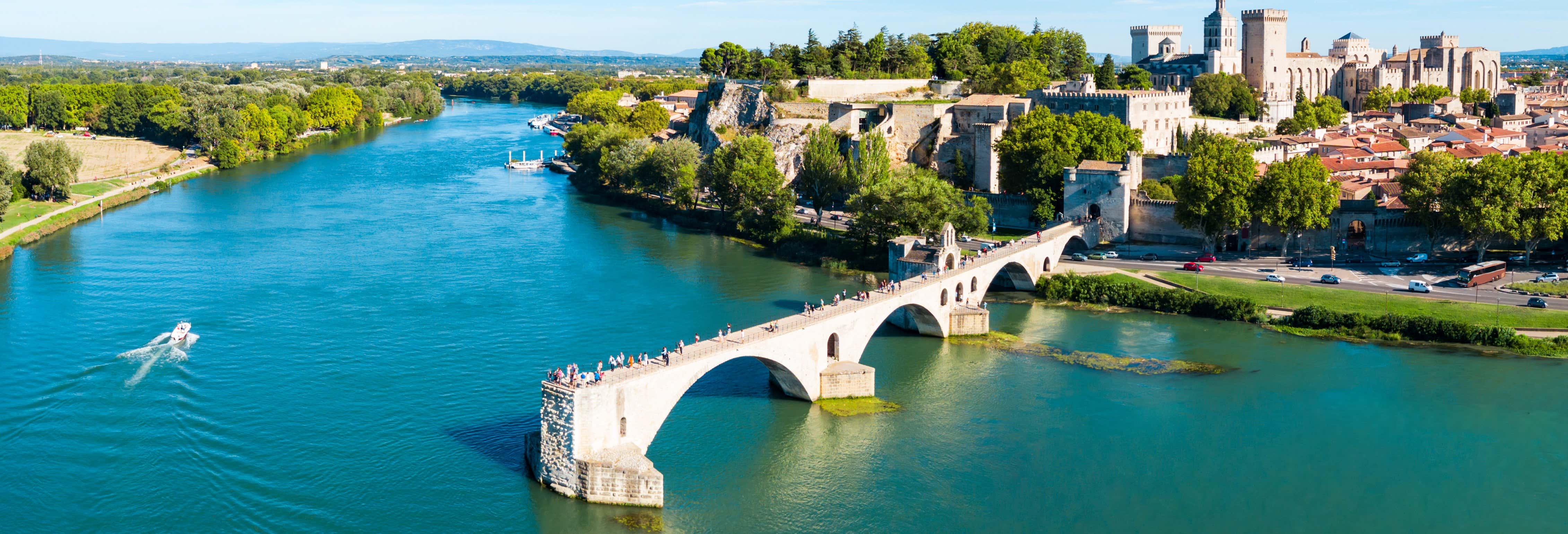 Pont du Gard, Les Baux, Aviñón y Châteauneuf du Pape desde Marsella