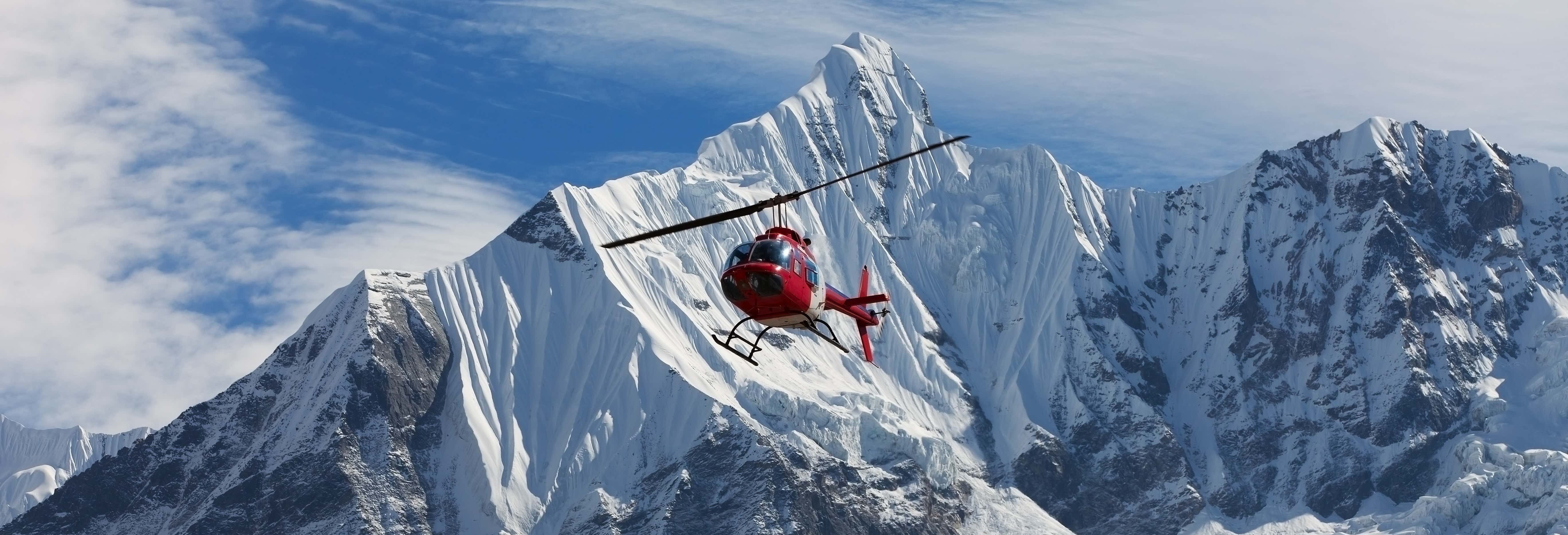Giro in elicottero sul Monte Bianco