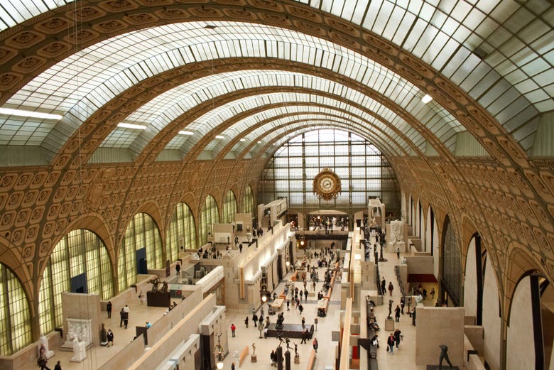 El Museo de Orsay se ubica en una antigua estación de tren