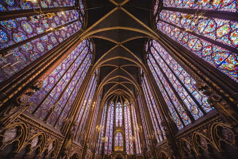 Ceilings in the Sainte-Chapelle
