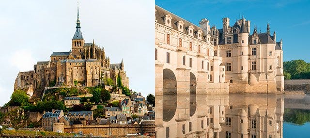 Mont Saint Michel y Castillos del Loira en 2 días