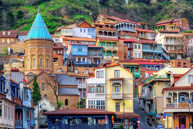 Casas de colores en Tiflis
