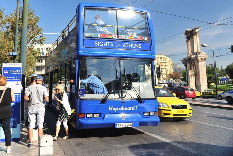 Autobus turistico di Atene