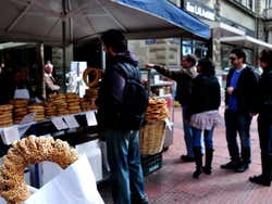 Koulouris, anneaux de pain typiques grecs