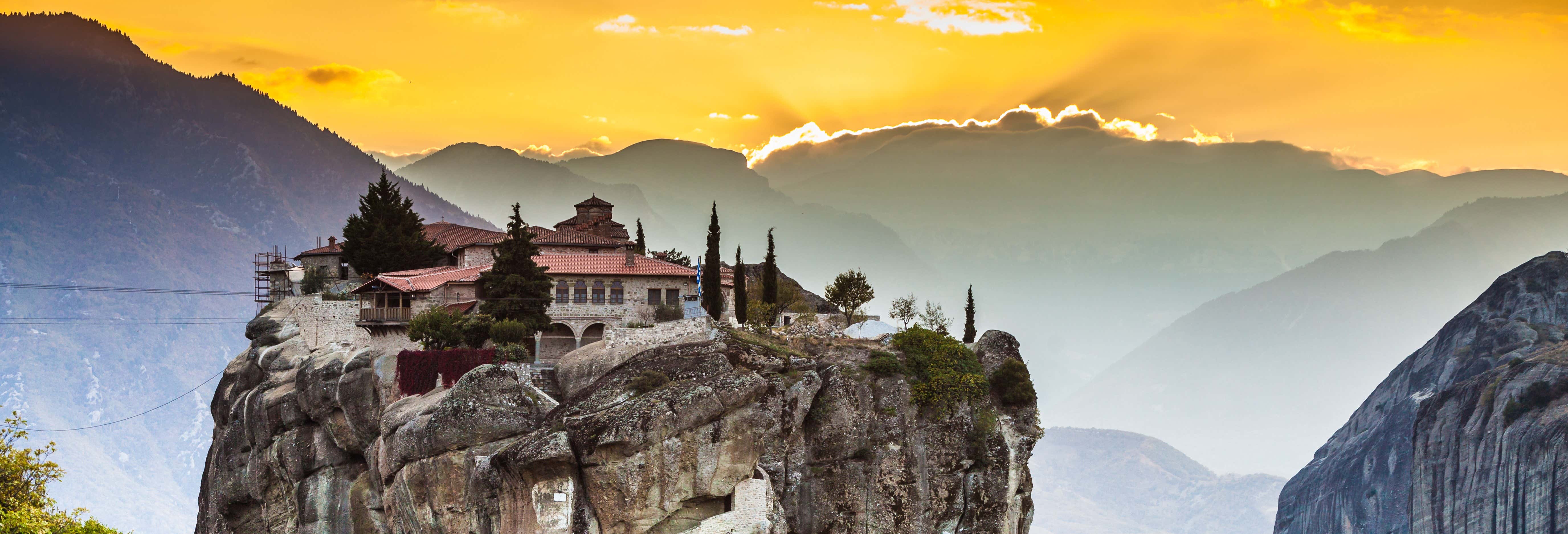 Excursão por Metéora ao entardecer