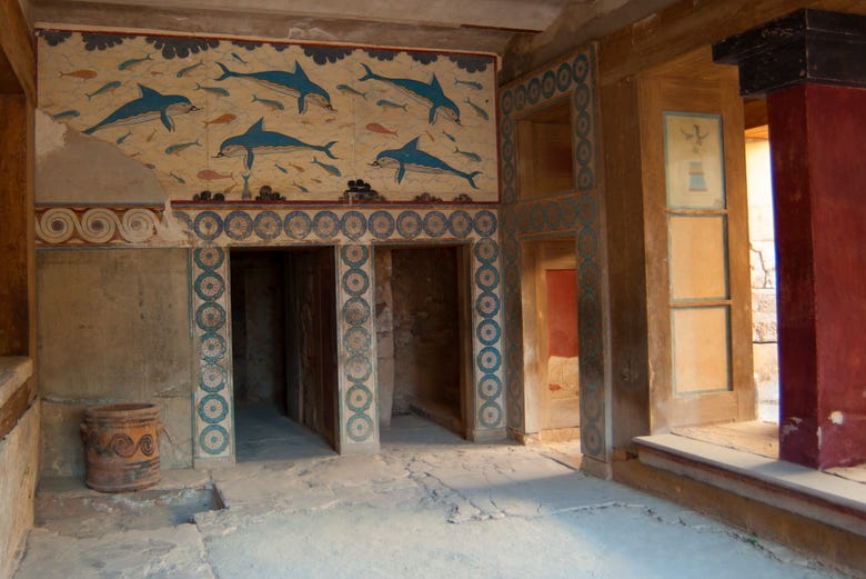 Interior of the Palace of Knossos