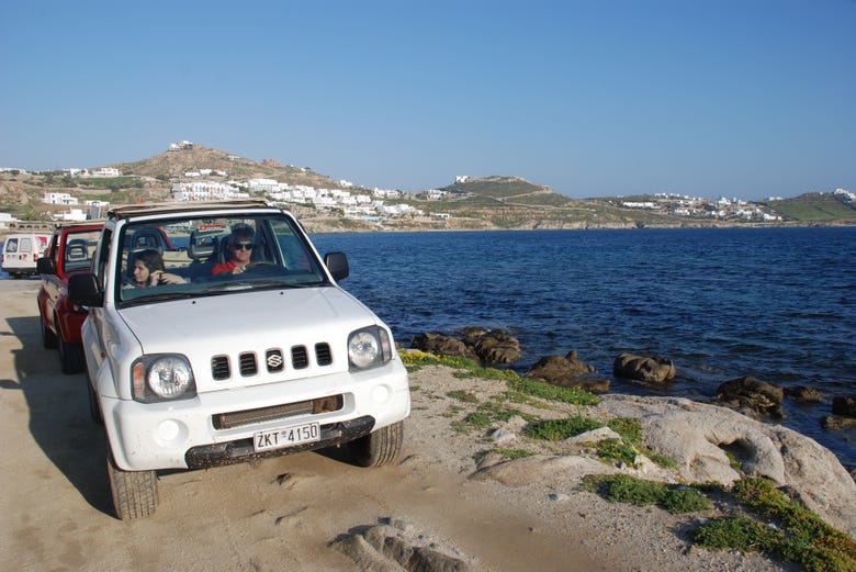Visiter Mykonos en jeep
