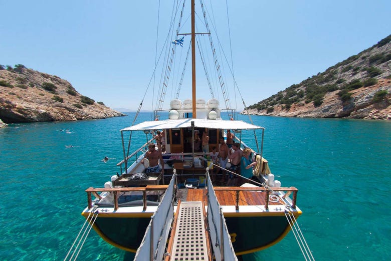 Barco por el sur de Naxos