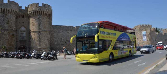 Rhodes Sightseeing Bus + Glass Bottom Boat Tour