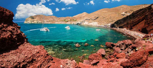 Excursión a Akrotiri, playa Roja y Oia, Santorini