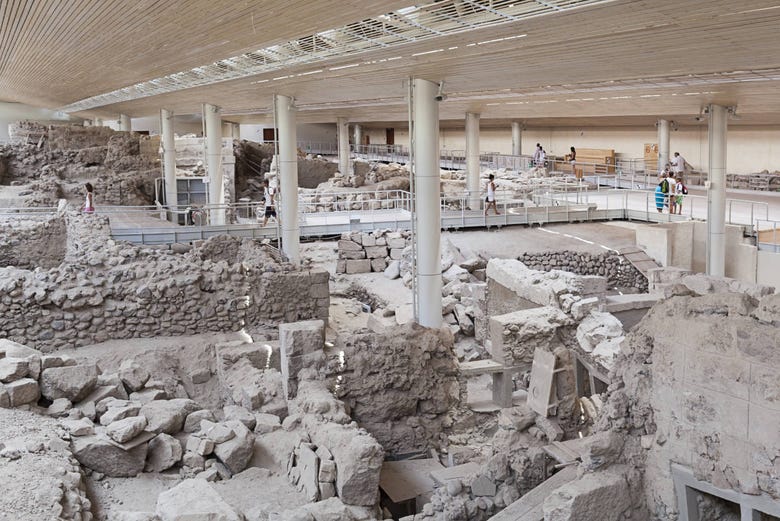 Excavaciones de Akrotiri