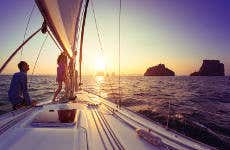 Balade en bateau au coucher de soleil avec barbecue