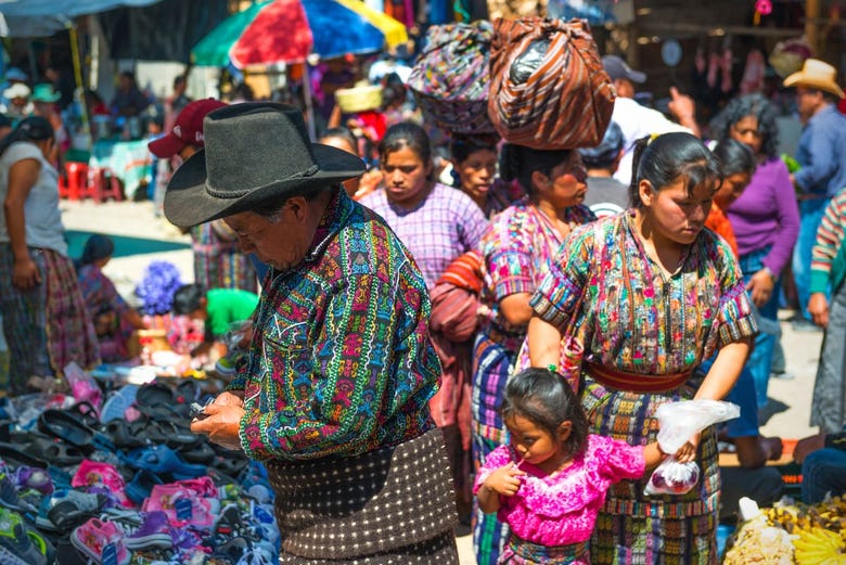 Artesanía indígena en Guatemala