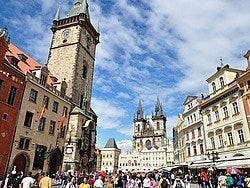 Plaza De La Ciudad Vieja Centro De Praga Desde La Edad Media