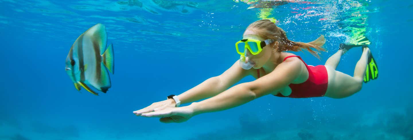 Paseo en casa flotante y snorkel en Roatán
