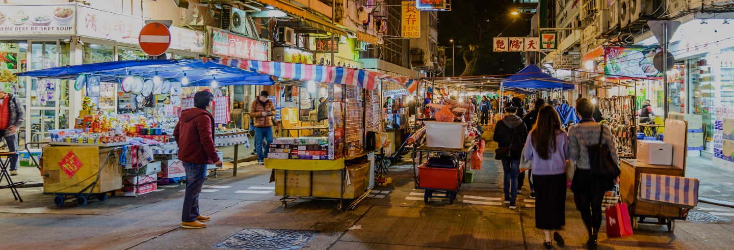 Free tour nocturne dans Hong Kong. C'est gratuit !