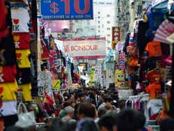 Uno de los mercados de Kowloon