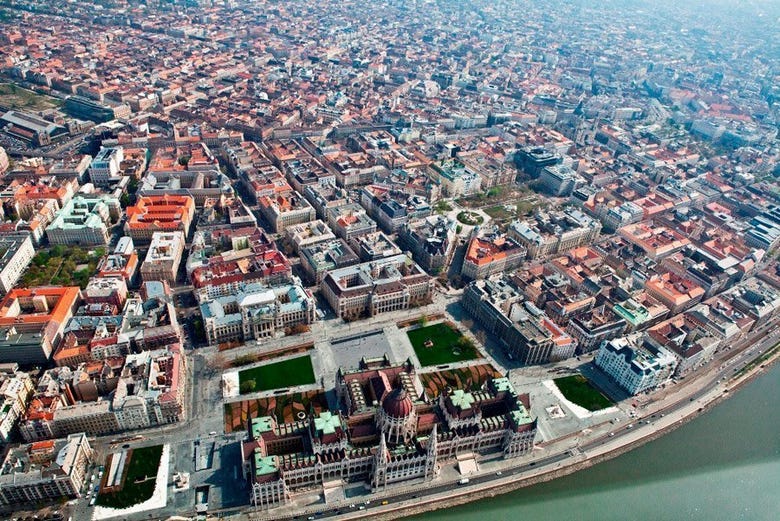 Budapest vue du ciel