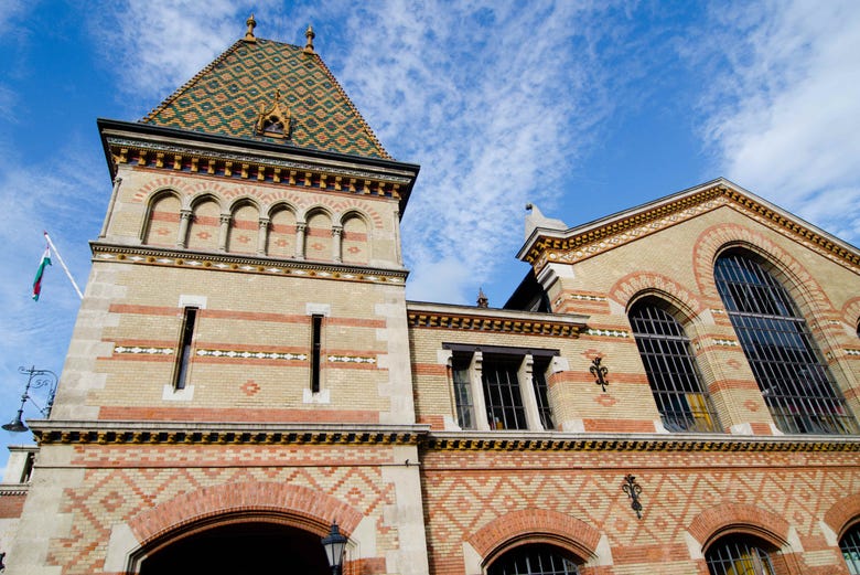 Façade of the Budapest Great Market Hall