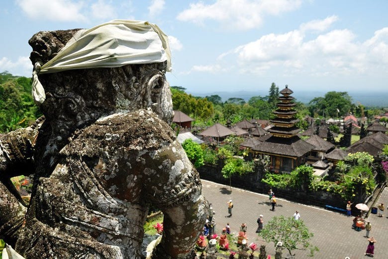 Views over the Pura Besakih temple complex
