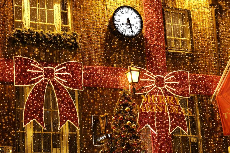 Calles de Dublín en Navidad