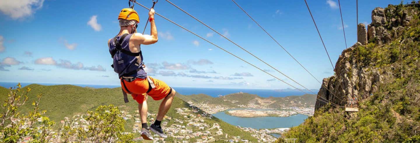 Entrada al Rainforest Adventures St Maarten