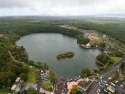 Grand Bassin depuis l'hélicoptère